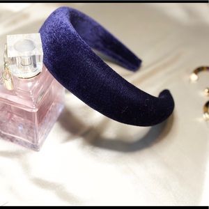 🆕 Padded Navy Velvet  Headband